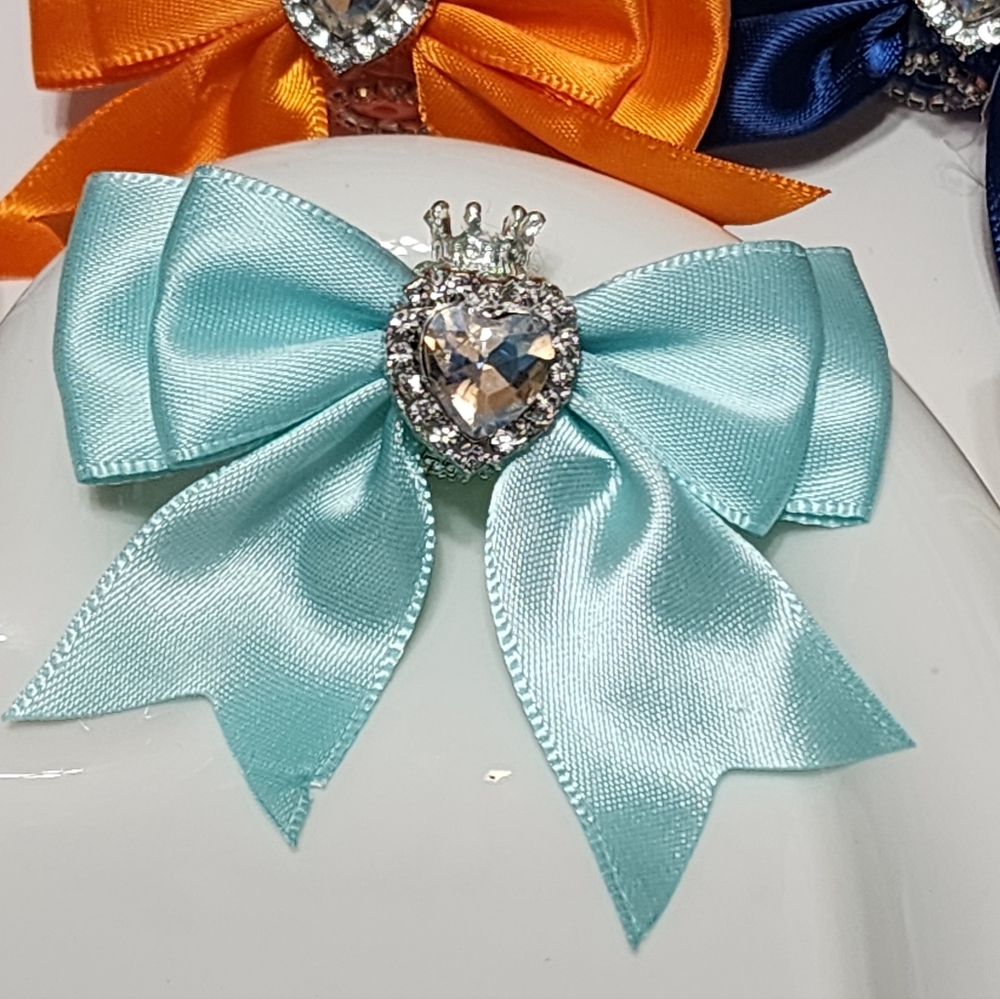 Fancy Bead Bow Blue Heart Gem Crown Rhinestone Pearls‎ Jewelry Making Beadable
